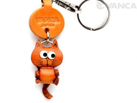 CAT LEATHER KEYCHAINS LITTLE ZODIAC MASCOT VANCA