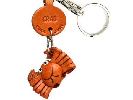 CRAB LEATHER KEYCHAINS FISH VANCA