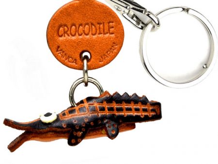 CROCODILE LEATHER KEYCHAINS FISH VANCA