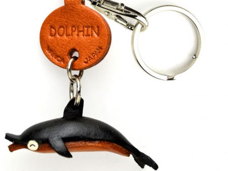 DOLPHIN LEATHER KEYCHAINS FISH VANCA