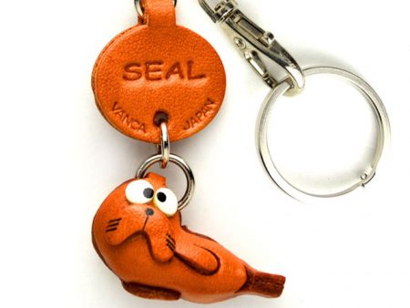 SEAL LEATHER KEYCHAINS FISH VANCA