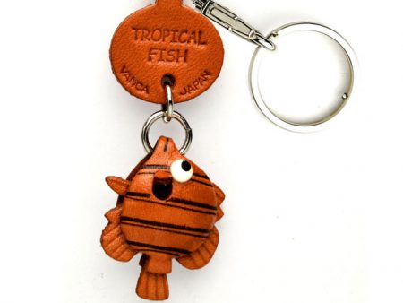 TROPICAL FISH LEATHER KEYCHAINS FISH VANCA