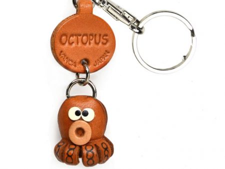 OCTOPUS LEATHER KEYCHAINS FISH VANCA