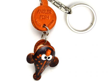 ANGLER FISH LEATHER KEYCHAINS FISH VANCA