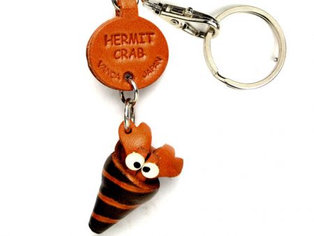 HERMIT CRAB LEATHER KEYCHAINS FISH VANCA