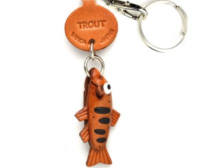 TROUT LEATHER KEYCHAINS FISH VANCA