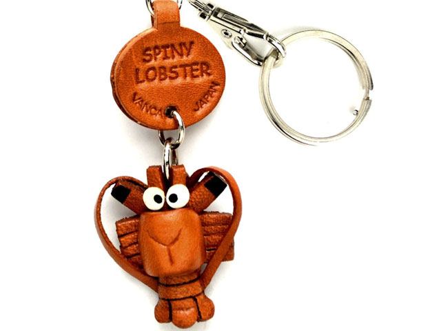 SPINY LOBSTER LEATHER KEYCHAINS FISH VANCA