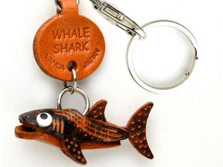 WHALE SHARK LEATHER KEYCHAINS FISH VANCA