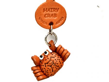 HAIRY CRAB LEATHER KEYCHAINS FISH VANCA