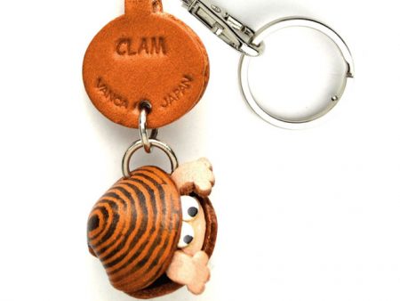 CLAM LEATHER KEYCHAINS FISH VANCA