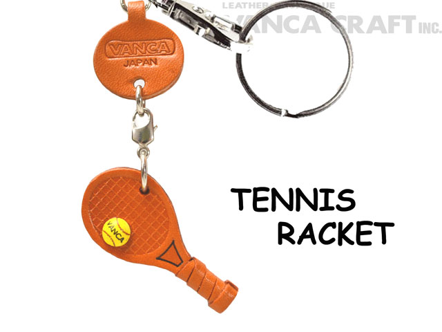 TENNIS RACKET LEATHER KEYCHAINS GOODS