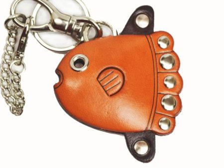 SUN FISH LEATHER FISH BAG CHARM