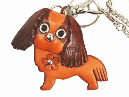 CAVALIER KC SPANIEL LEATHER DOG BAG CHARM