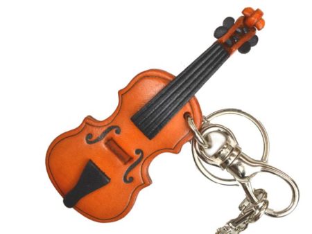 VIOLIN LEATHER GOODS BAG CHARM