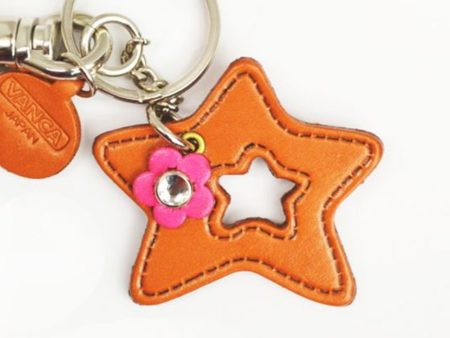 SYMBOLS STAR LEATHER KEYCHAIN BAG CHARM