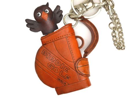 GOLF BAG LEATHER SPORTS BAG CHARM