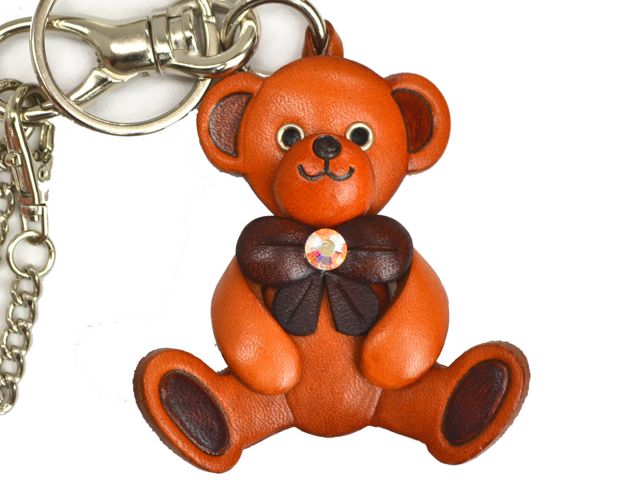 TEDDY BEAR LEATHER GOODS BAG CHARM