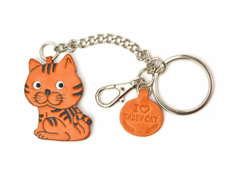 CAT LEATHER RING CHARM