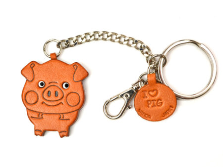 PIG LEATHER RING CHARM