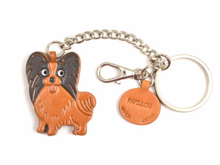 PAPILLON LEATHER RING CHARM