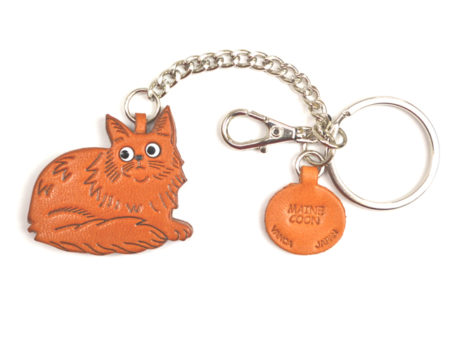 MAINE COON LEATHER RING CHARM