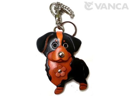 BERNESE MOUNTAIN DOG LEATHER DOG BAG CHARM