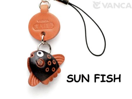 SUNFISH LEATHER CELLULARPHONE CHARM FISH