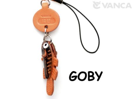 GOBY LEATHER CELLULARPHONE CHARM FISH