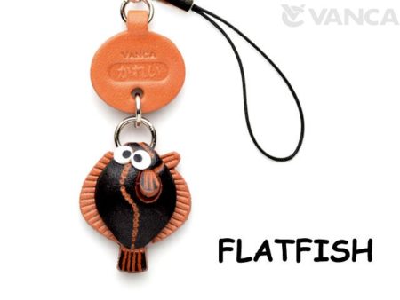 FLAT FISH LEATHER CELLULARPHONE CHARM FISH