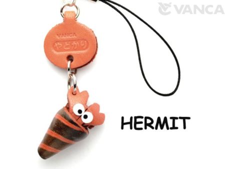 HERMIT CRAB LEATHER CELLULARPHONE CHARM FISH
