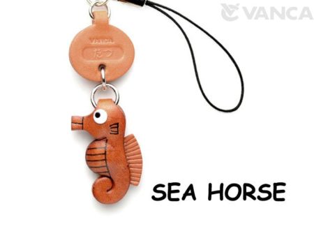 SEA HORSE LEATHER CELLULARPHONE CHARM FISH