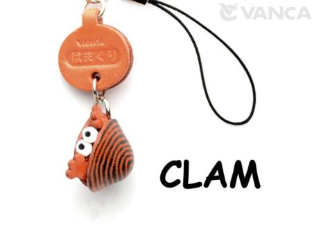 CLAM LEATHER CELLULARPHONE CHARM FISH