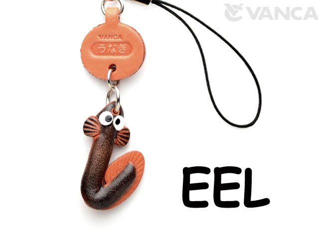 EEL LEATHER CELLULARPHONE CHARM FISH