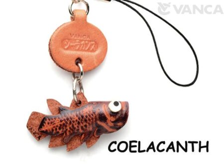 COELACANTH LEATHER CELLULARPHONE CHARM FISH