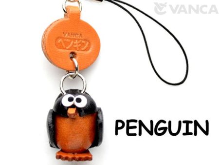 PENGUIN LEATHER CELLULARPHONE CHARM FISH