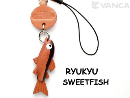 RYUKYU SWEETFISH LEATHER CELLULARPHONE CHARM