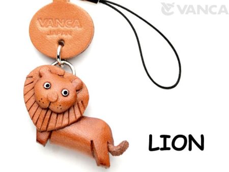 LION LEATHER CELLULARPHONE CHARM ANIMAL