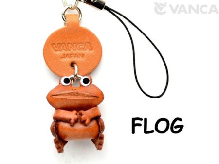 FROG LEATHER CELLULARPHONE CHARM ANIMAL