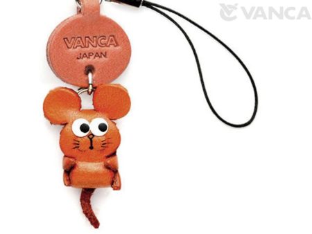 RAT LEATHER CELLULARPHONE CHARM ZODIAC MASCOT