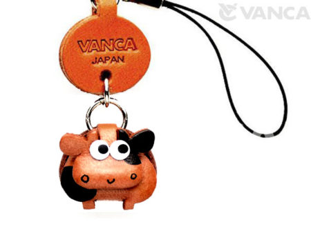 COW LEATHER CELLULARPHONE CHARM ZODIAC MASCOT