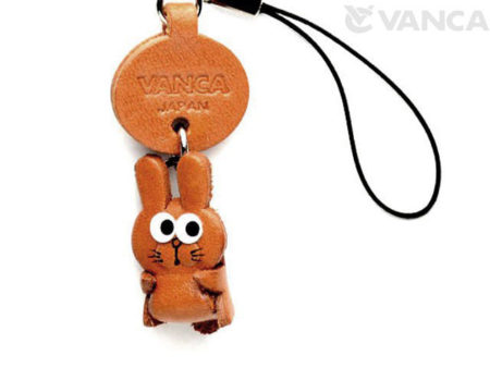 RABBIT LEATHER CELLULARPHONE CHARM ZODIAC MASCOT