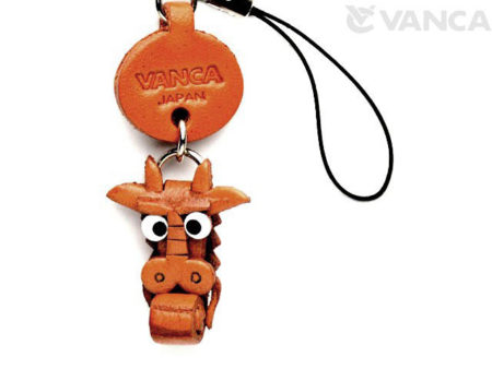 DRAGON LEATHER CELLULARPHONE CHARM ZODIAC MASCOT