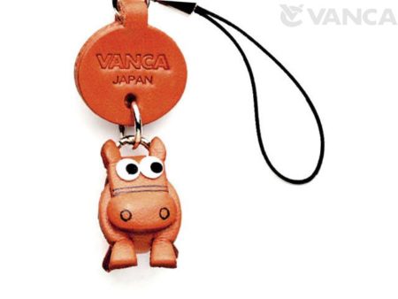 HORSE LEATHER CELLULARPHONE CHARM ZODIAC MASCOT