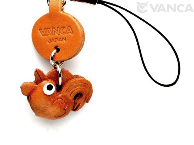 ROOSTER LEATHER CELLULARPHONE CHARM ZODIAC MASCOT