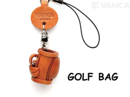 GOLF BAG LEATHER CELLULARPHONE CHARM GOODS