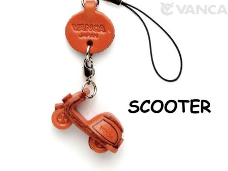 MOTOR SCOOTER LEATHER CELLULARPHONE CHARM GOODS