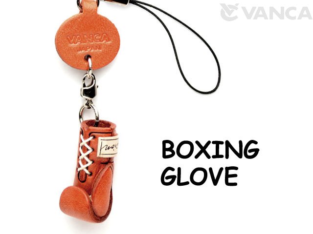 BOXING GLOBE LEATHER CELLULARPHONE CHARM GOODS