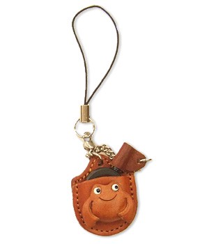 FROG LEATHER CELLULARPHONE CHARM MAGNIFYING GLASS