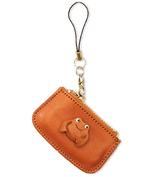 FROG LEATHER CELLULARPHONE CHARM CHANGE PURSE