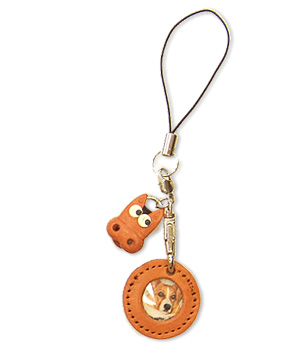 HORSE LEATHER CELLULARPHONE CHARM PICTURE FRAME ROUND